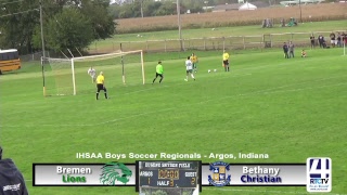 Regional Boys Soccer - Bethany Christian vs Bremen
