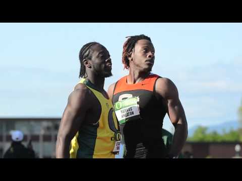 De'Anthony Thomas Runs 100m at Oregon Twilight Meet