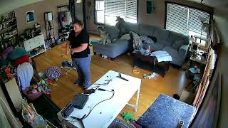TV Falls Off Wall As Soon As Woman Gets Done With Mounting It - 1384722