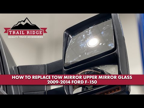 How to Replace Tow Mirror Upper Mirror Glass 2009-2014 Ford F-150