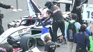 2024 SUPER FORMULA Rd.6/7 FUJI #19#20 小湊美月 引地裕美 Mobil1レーシングサポーターズ 日曜日グリッドウォーク レースクイーン 4K