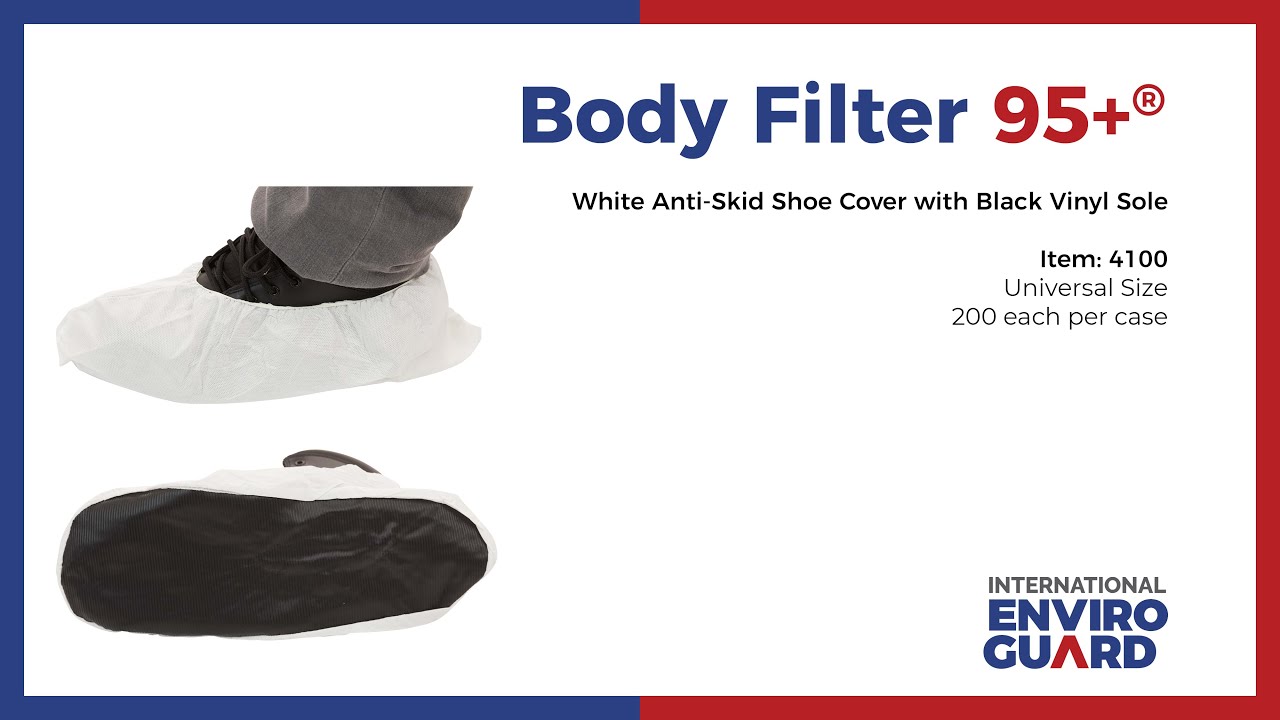 Body Filter 95+® Anti-Skid Shoe Covers | International Enviroguard