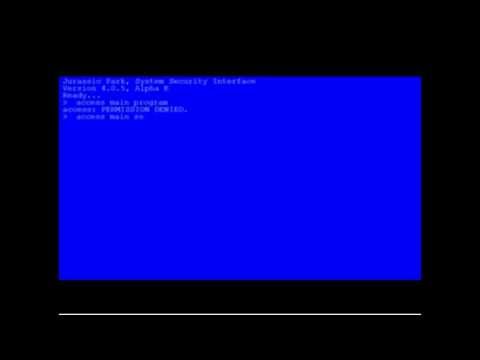 Ah ah ah, you didn't say the magic word - Jurassic Park