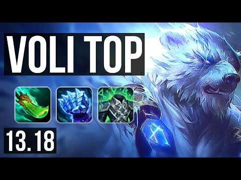 VOLI vs PANTH (TOP) | 10/1/5, 6 solo kills, 300+ games, Dominating | NA Master | 13.18