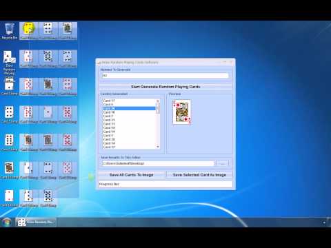 Random Playing Card Generator Software