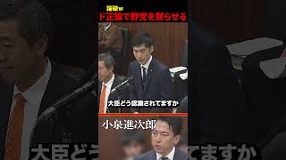 【バッサリ】小泉やっぱり覚醒してたw #自民党 #小泉進次郎 #高市早苗 #国会