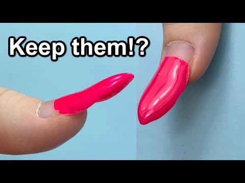 UPWARDS ↗️ Growing Nails – How to Fix It!? Ski Jump Nails Transformation