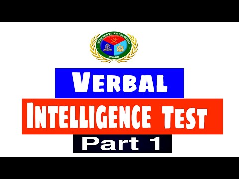 How to Clear Verbal Intelligence Test | Verbal Intelligence Test For Pak Army, Navy & Pak Air Force