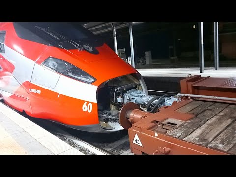 Invio Test Track VUZ Velim Hitachi Rail ETR 400 Frecciarossa 1000 + E494 Mercitalia Stazione Parma