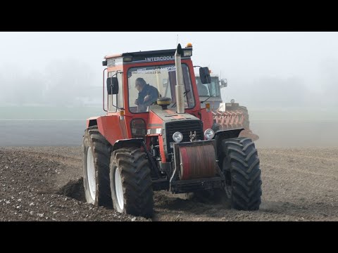 LOUD Valmet 2105 Working Hard In The Field With a 6-Furrow Plogh