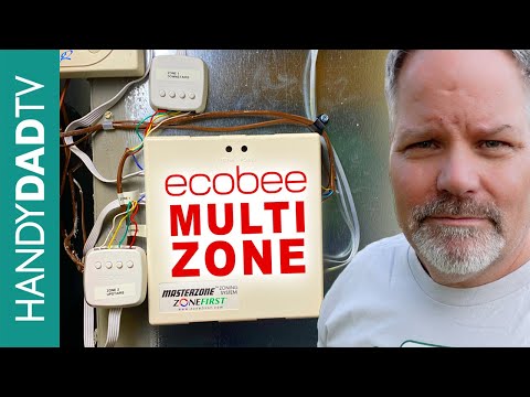 ecobee SmartThermostat with voice control Multiple Zone Installation