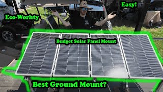 Eco-Worthy Adjustable solar panel Mount!  Budget Friendly and Easy!