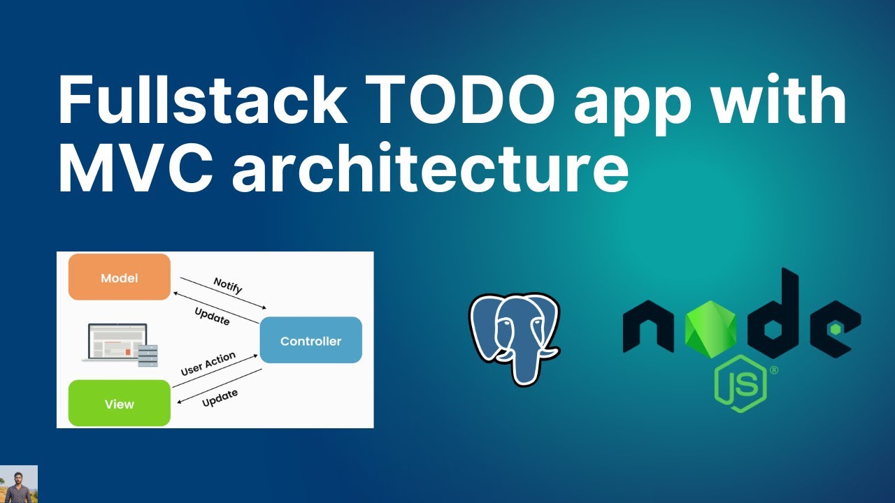Fullstack TODO app with NodeJs and PostgreSQL DB using MVC architecture