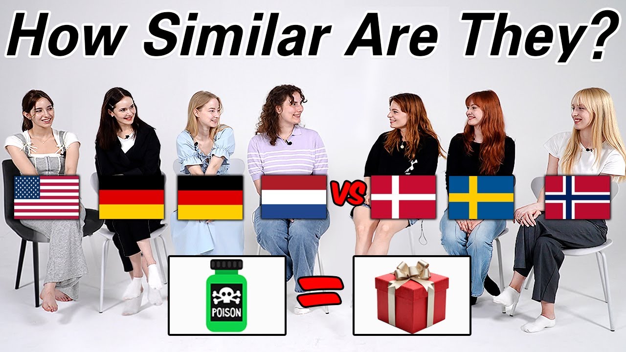 Gift Mean Poison in Germany!!! l Can Germanic Language Understand Each other