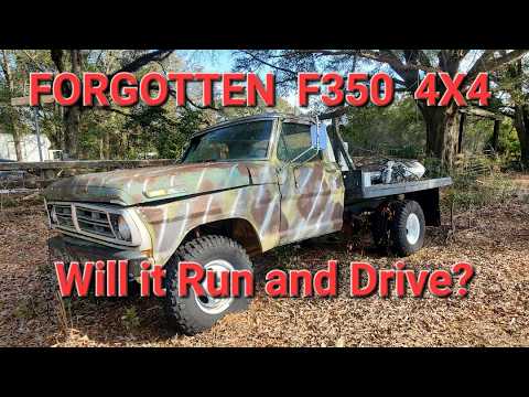 Will it run?  Unicorn 1972 F350 4x4 dually sitting for years! A heavy duty beast!