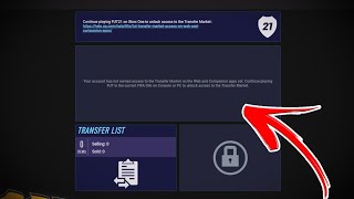 FIFA 22 : HOW TO GET YOUR TRANSFER MARKET UNLOCKED ON THE COMPANION APP!!