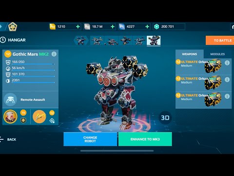Gothic Mars Ultimate Orkan | War Robots Gameplay