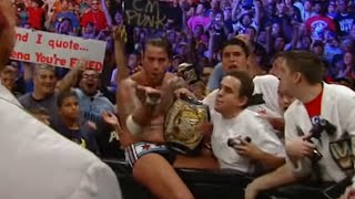 CM Punk leaves with the WWE Championship at Money 