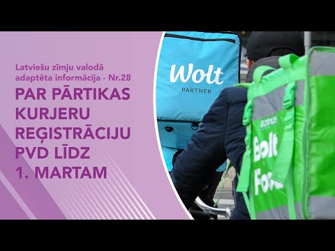 Nr. 28 “Pārtikas kurjeriem jāreģistrējas PVD un jāmaksā nodokļi”