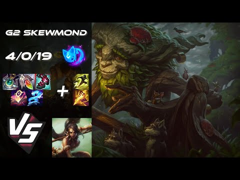 G2 Esports SkewMond JUNGLE Ivern vs Nidalee - EU Challenger Patch 25.18