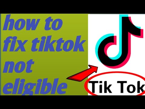How to fix tiktok not eligible problem solved,2020