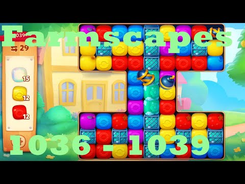Farmscapes Level 1036 - 1039 HD Gameplay Walkthrough |  3 - match game | android | ios | pc | app