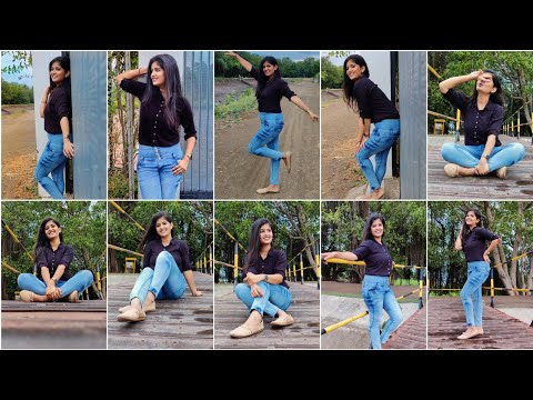 Jean's Photoshoot Poses | Nature Photography | Girl Photo poses | Pratiksha Kulthe