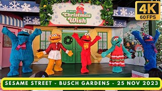 Sesame Street - Elmo&#39;s Christmas Wish (Show Completo 4K) Busch Gardens - 25 NOV 2023