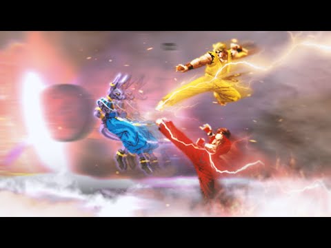 God of Destruction Beerus vs God Kimchi & God Ryo. Dragon Ball vs KOF MUGEN. Epic Battle!