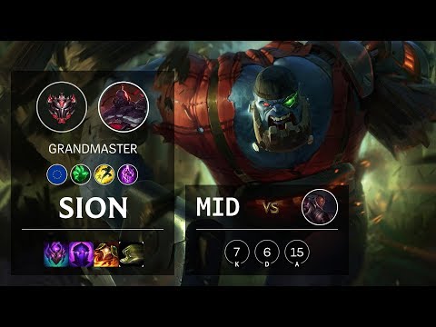 Sion Mid vs Lucian - EUW Grandmaster Patch 10.9