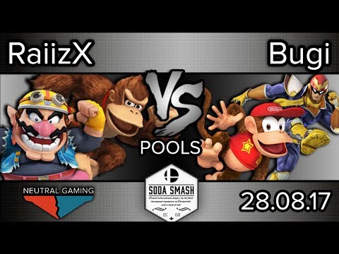 Soda Smash II - NG | RaiizX (DK, Wario) vs Bugi (Diddy, C. Falcon) - Pools