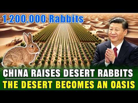 UNBELIEVABLE!  China Breeds 1,200,000 Rabbits in The Desert to Turn The Desert into an Oasis!