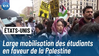 Manifestations pro-palestiniennes dans des universités américaines