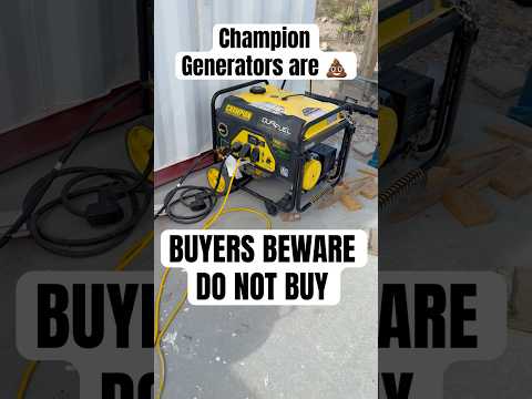 Worst Generator Purchase Decision I Ever Made #GeneratorFail #DoNotBuy