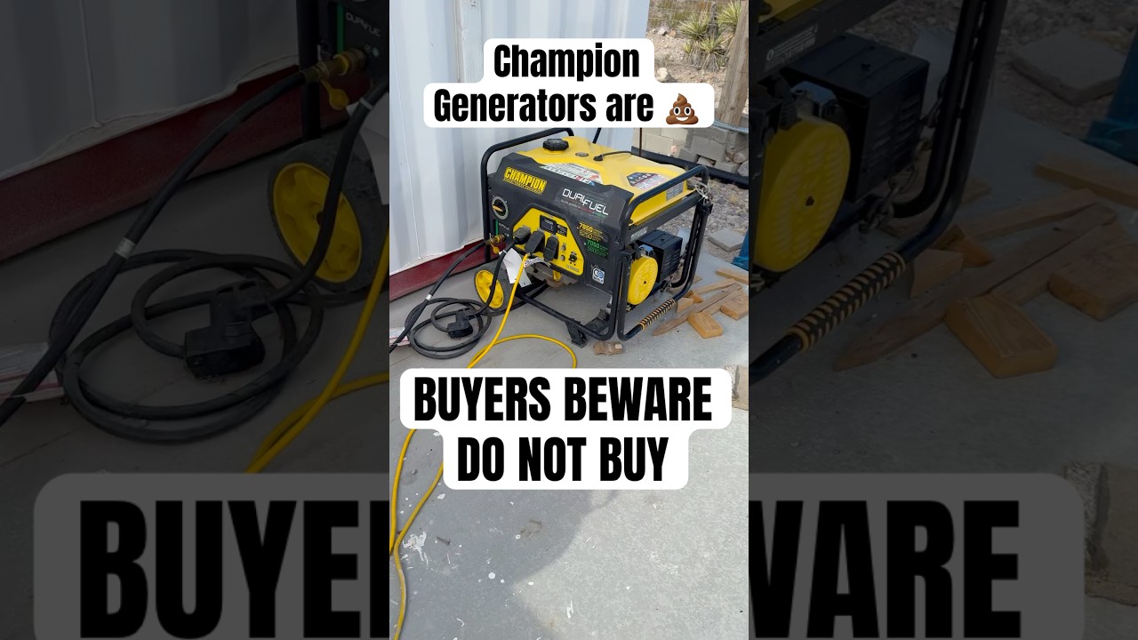 Worst Generator Purchase Decision I Ever Made #GeneratorFail #DoNotBuy