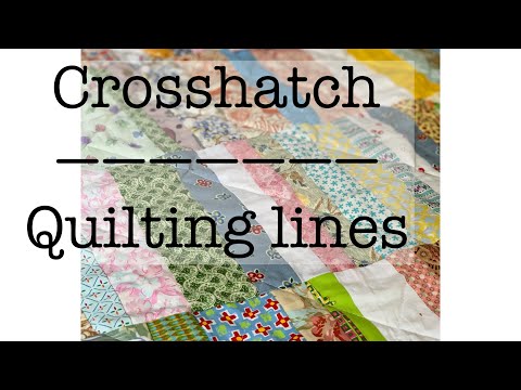 Crosshatch quilting-finishing a quilt-learn to quilt-straight line quilting