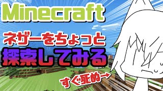【Minecraft】用ないけどちょっくらネザー行ってくるわ！！！多分死ぬ！！！【ライブ】