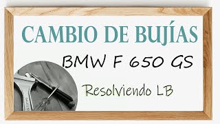Cambio bujias bmw f650gs