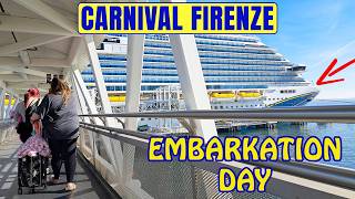 Boarding The Carnival Firenze in Long Beach - Beautiful Ship!