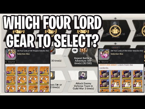 BEST Four Lords Equipment To Choose?! [Seven Knights: Rebirth]