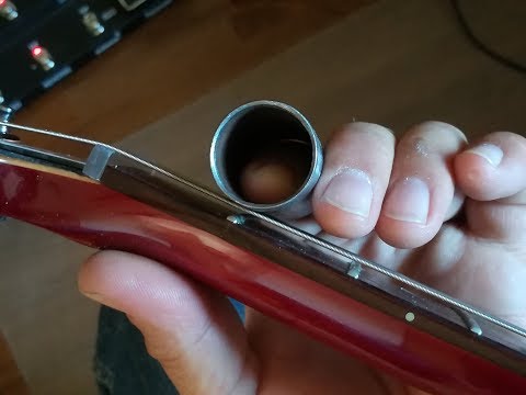 Line 6 James Tyler Variax 59 (JTV-59) mit Line 6 POD HD500 als "Slide-Guitar"