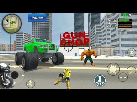 Super Spider Rope Flying Hero City Battle | Rope Hero Ninja Gangster City Rescue - Android GamePlay