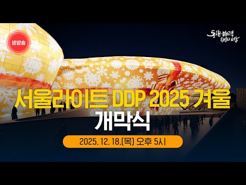 서울라이트 DDP 2025 겨울 개막식