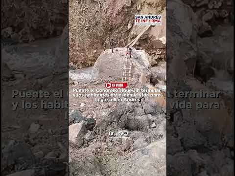 Mientras el Puente El Congreso sigue sin terminar, la gente arriesga la vida