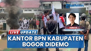Protes Sengketa Lahan, Sejumlah Warga Geruduk Kantor ATR/BPN Kabupaten Bogor hingga Lempari Telur
