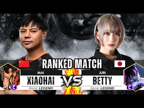 SF6 ▰ XIAOHAI (Mai) vs BETTY (Juri) + KAZUNOKO ▰ Street Fighter 6