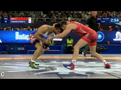 Qual. FS - 79 kg: J. BUR (FRA) v. E. AKBARIZARINK (IRI)