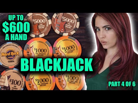 Up to $600/Hand Live Blackjack at Hard Rock Tampa! - YouTube