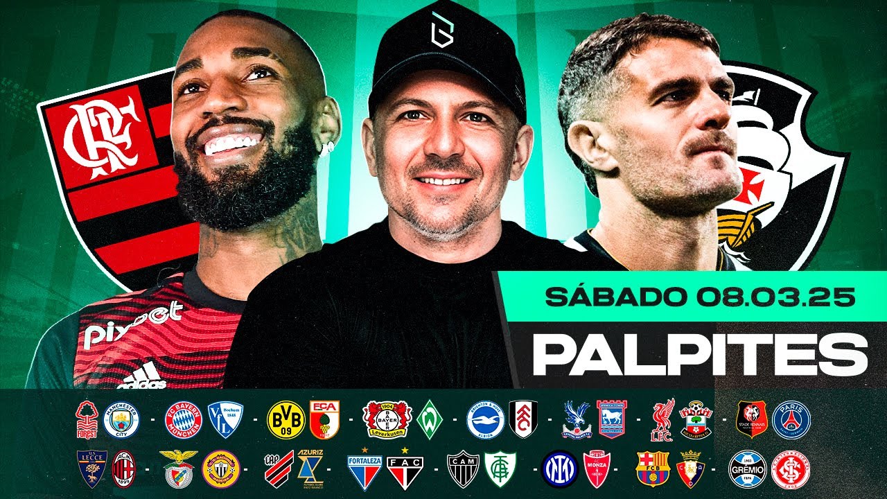 PALPITES DE FUTEBOL PARA HOJE 08 03 2025 (SÁBADO) + BILHETE PRONTO | Boleiros Tips