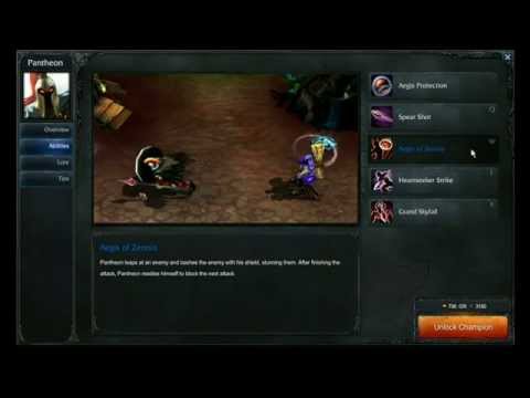 Pantheon abilities - League of Legends